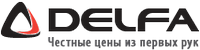 Логотип фирмы Delfa в Хасавюрте